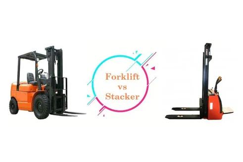 Self Lifting Stacker vs. Forklift 